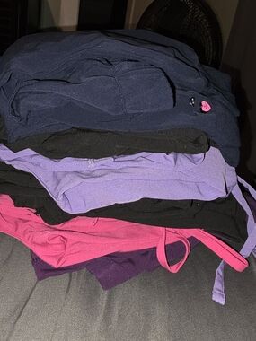 Women's Betsey Johnson Scrub Sets in Navy, Purple, Pink and Black